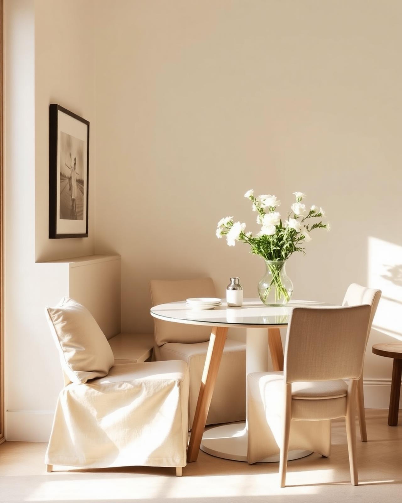 Sunlit dining nook